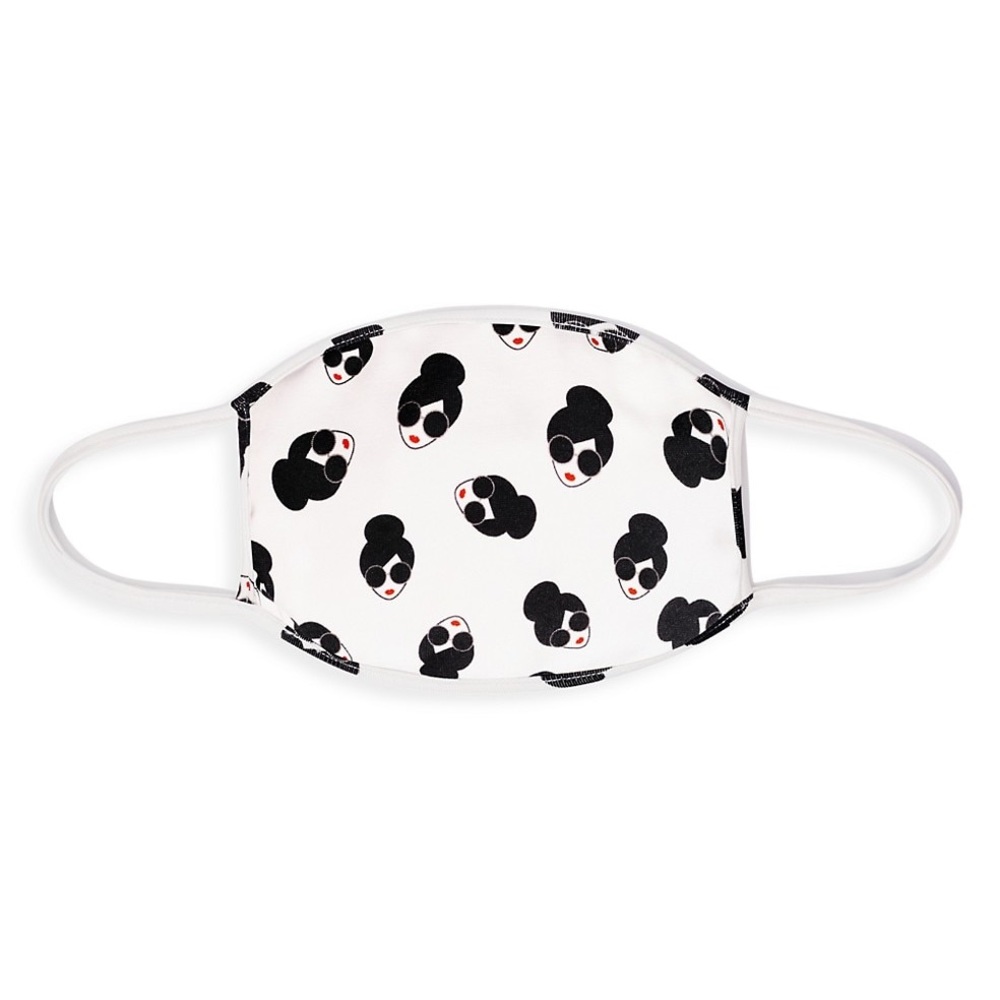 Alice + Olivia Printed Face Mask White & Black - Picture 2 of 7